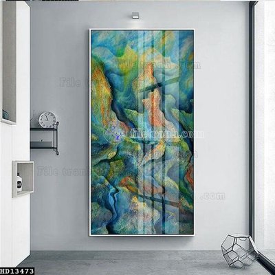 File tranh File tranh hiện đại pha lê gương HD13473 (bản gốc) in canvas