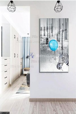 Tải file File tranh hiện đại pha lê gương HD13494 (gốc) chủ đề hoa sen