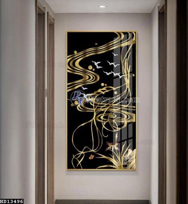 File tranh File tranh hiện đại pha lê gương HD13496 (gốc) in trên kính