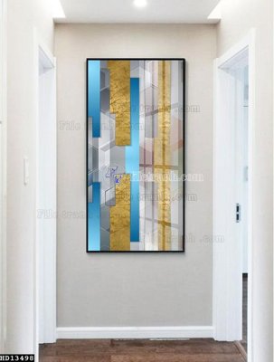 File tranh File tranh hiện đại pha lê gương HD13498 (bản gốc) in lụa dán tường