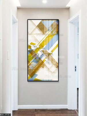 File in mica File tranh hiện đại pha lê gương HD13502 (bản gốc) làm vách ngăn