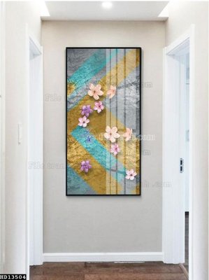 File tranh File tranh hiện đại pha lê gương HD13504 (bản gốc) in canvas