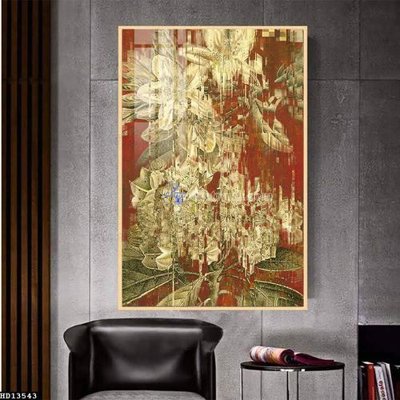 File ảnh File tranh hiện đại pha lê gương HD13543 (gốc) cho trang trí nhà hàng