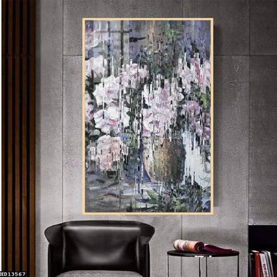 Hình ảnh file gốc in lụa File tranh hiện đại pha lê gương HD13567