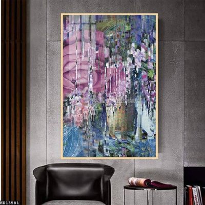 File tranh File tranh hiện đại pha lê gương HD13581 (bản gốc) treo quán cafe