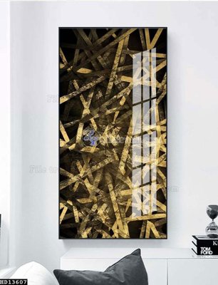 File in ấn File tranh hiện đại pha lê gương HD13607 chuyên nghiệp