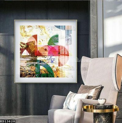 File gốc File tranh hiện đại pha lê gương HD13628 (in lụa) cao cấp