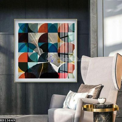 Hình ảnh file gốc File tranh hiện đại pha lê gương HD13649 cho in UV