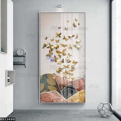 File tranh File tranh hiện đại pha lê gương HD13688 (gốc) in backlit film