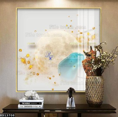 Download file gốc File tranh hiện đại pha lê gương HD13708 (in lụa) nghệ thuật