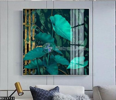 File gốc File tranh hiện đại pha lê gương HD13722 (ảnh chi tiết) để in lụa