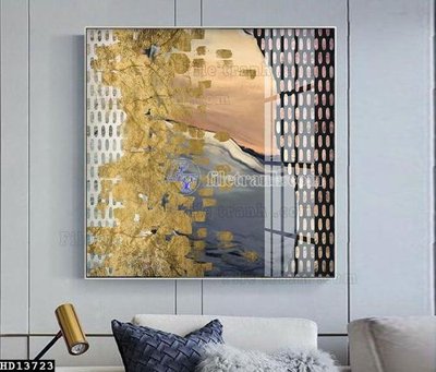 File in trần File tranh hiện đại pha lê gương HD13723 (file gốc) hoa văn 3D