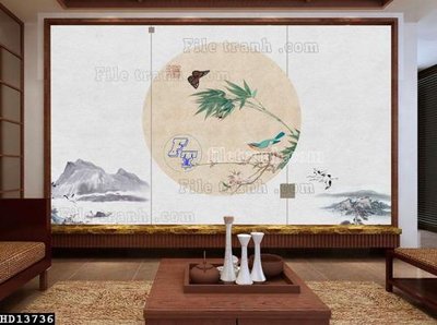 File PSD File tranh hiện đại pha lê gương HD13736 (gốc) tách lớp chi tiết