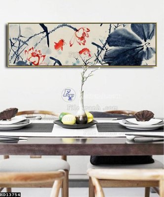 File in ấn File tranh hiện đại pha lê gương HD13754 (bản gốc) cao cấp