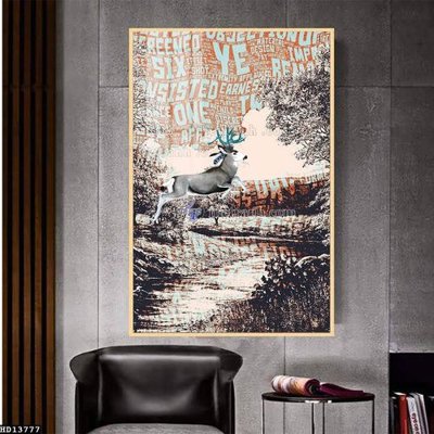 Tải file File tranh hiện đại pha lê gương HD13777 (gốc) chủ đề hoa sen