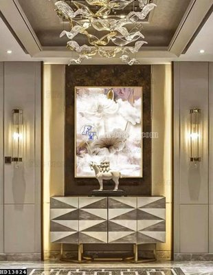 File tranh trang trí File tranh hiện đại pha lê gương HD13824 (file gốc)