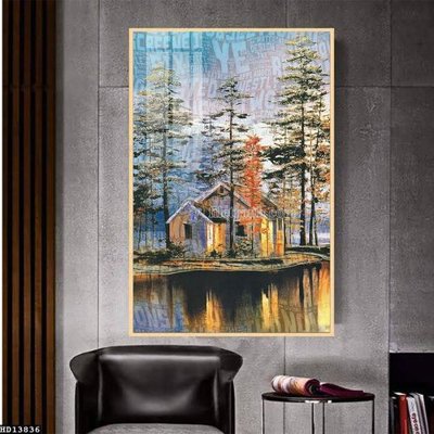 File gốc File tranh hiện đại pha lê gương HD13836 (in ấn) không giới hạn