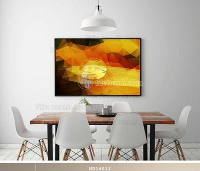 File tranh File bộ tranh treo hiện đại HD14012 (ảnh gốc) in trần 3D