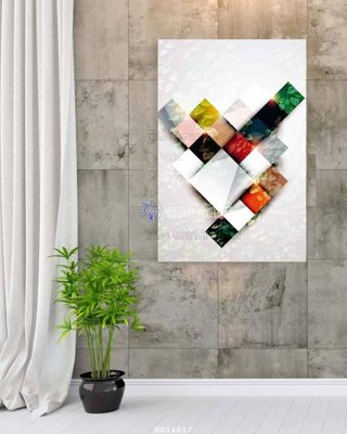 File tranh quảng cáo File bộ tranh treo hiện đại HD14017 (file gốc) chuyên nghiệp