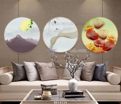 File gốc File bộ tranh treo hiện đại HD14119 (AI/EPS) cho in ấn