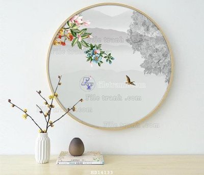 File in trần File bộ tranh treo hiện đại HD14133 (bản gốc) phong cảnh