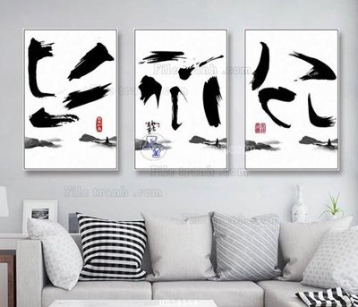 Download file gốc File bộ tranh treo hiện đại HD14168 (in mica) trong suốt