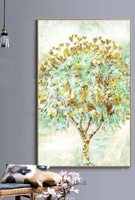 File tranh in tráng gương File bộ tranh treo hiện đại HD14193 (siêu nét)