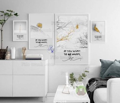 File gốc File bộ tranh treo hiện đại HD14208 (dành cho quảng cáo)
