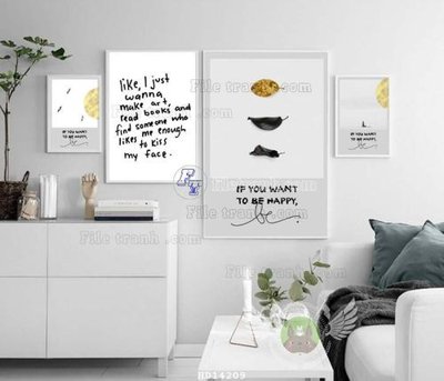 File gốc File bộ tranh treo hiện đại HD14209 (in mica) cắt laser