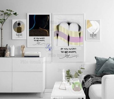 Tải về file tranh gốc File bộ tranh treo hiện đại HD14215 (để in quảng cáo)