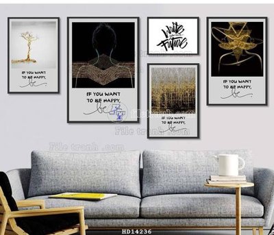 File tranh File bộ tranh treo hiện đại HD14236 (ảnh gốc) độ nét vượt trội
