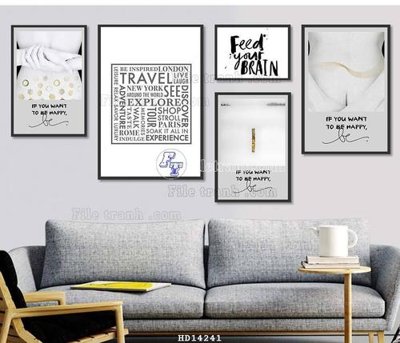Download file ảnh gốc File bộ tranh treo hiện đại HD14241 để in ấn