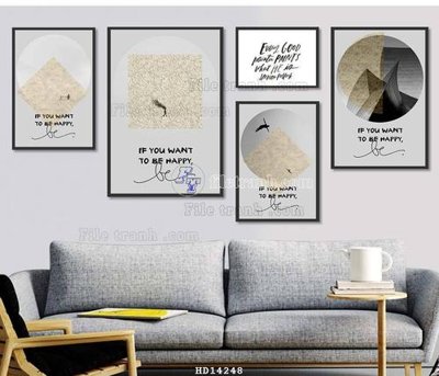 Download file File bộ tranh treo hiện đại HD14248 (gốc) cho xưởng in