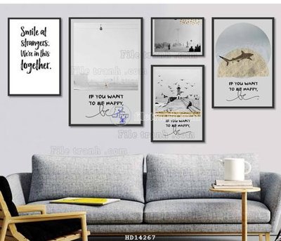 Tải file File bộ tranh treo hiện đại HD14267 (gốc) chủ đề tôn giáo