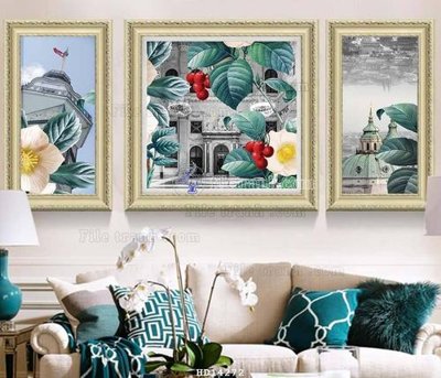 File PSD File bộ tranh treo hiện đại HD14272 (chất lượng in ấn)