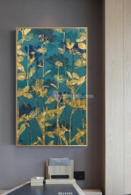 File gốc File bộ tranh treo hiện đại HD14286 (in lụa) hoa văn cổ điển