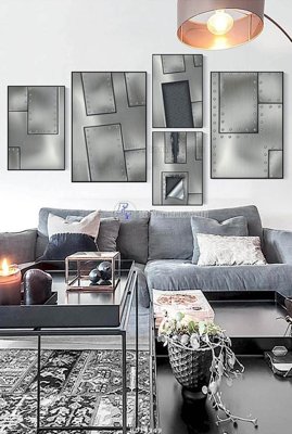 Tải file File bộ tranh treo hiện đại HD14349 (ảnh gốc) file AI/EPS