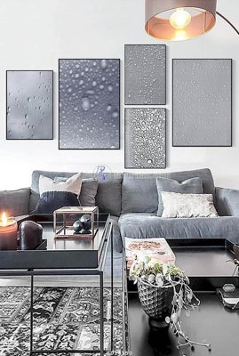 File tranh gốc File bộ tranh treo hiện đại HD14350 (bản quyền) file PSD