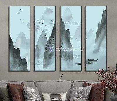 File in lụa File bộ tranh treo hiện đại HD14372 (tân cổ điển) File bộ tranh treo hiện đại HD14372