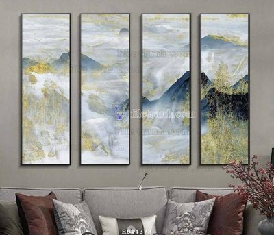 File in trần File bộ tranh treo hiện đại HD14378 (bản gốc) bầu trời