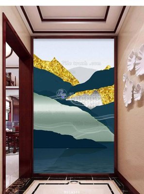 File gốc File bộ tranh treo hiện đại HD14388 (in tráng gương) ốp tường