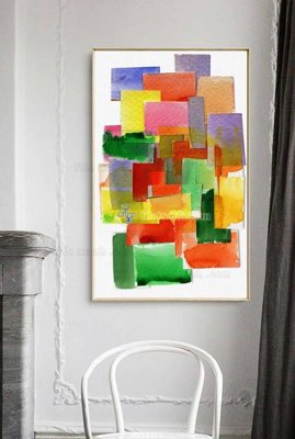 File ảnh File bộ tranh treo hiện đại HD14455 (gốc) dùng in Pano