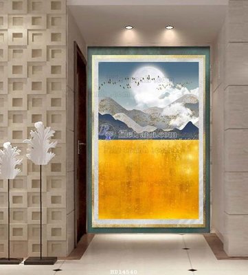 File ảnh File bộ tranh treo hiện đại HD14540 (gốc) in biển hiệu