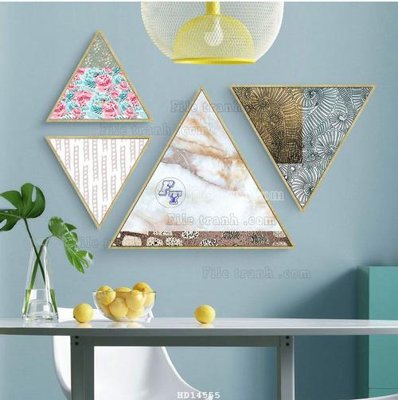 File tranh in trần File bộ tranh treo hiện đại HD14555 (ảnh gốc siêu nét)