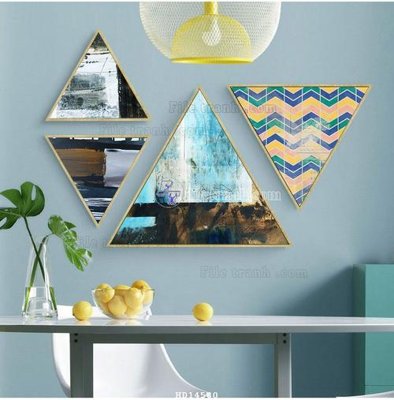 Ảnh gốc File bộ tranh treo hiện đại HD14580 (độ nét cao) in tráng gương