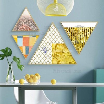 File in mica File bộ tranh treo hiện đại HD14582 (bản gốc) làm vách ngăn