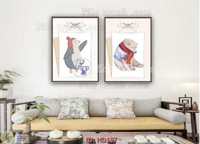 File gốc File tranh hiện đại HD157 (AI/EPS) cho in ấn