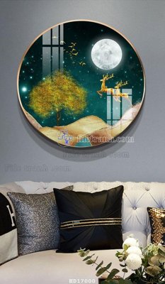 File gốc File tranh treo hiện đại HD17000 (in lụa) chi tiết cao