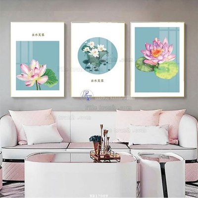 File gốc File tranh treo hiện đại HD17008 (in lụa) tranh thuận buồm