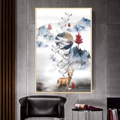 Tải file File tranh treo hiện đại HD17022 (ảnh gốc) in tráng gương